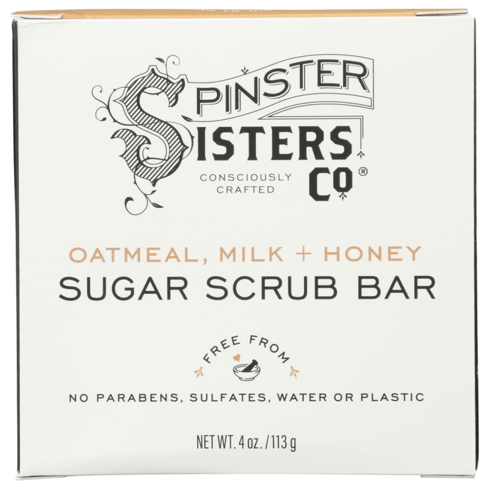 SPINSTER SISTERS CO: Bar Sgr Scrb Otml Mlk Hny 4 OZ (Pack of 2) - SPINSTER SISTERS