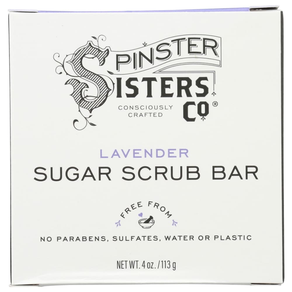 SPINSTER SISTERS CO: Bar Sugar Scrub Lavender 4 OZ (Pack of 2) - SPINSTER SISTERS