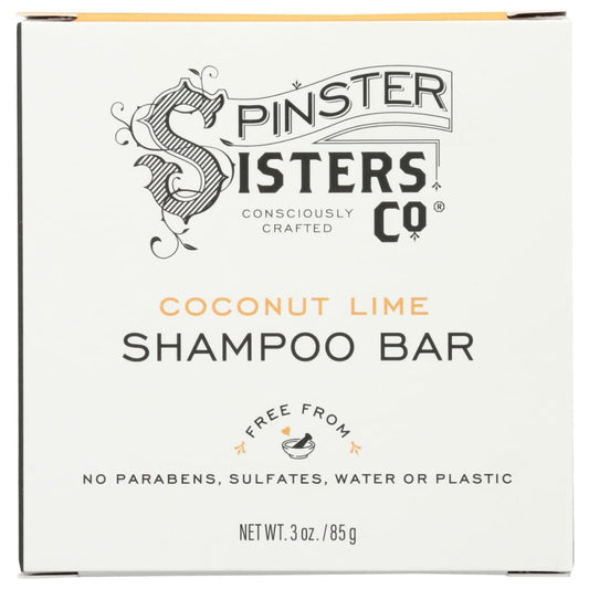 SPINSTER SISTERS CO: Coconut Lime Shampoo Bar 3 oz (Pack of 2) - Beauty & Body Care > Hair Care > Shampoo & Shampoo Combinations - Spinster