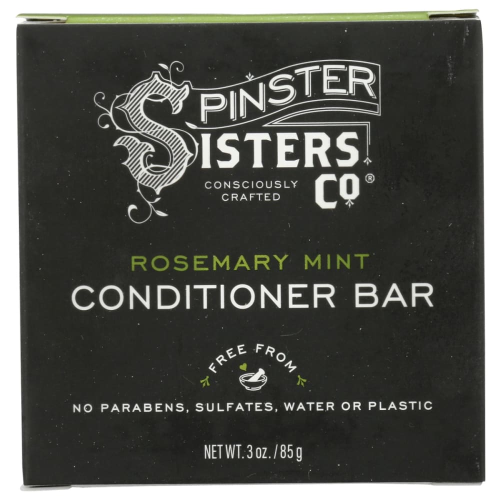 SPINSTER SISTERS CO: Rosemary Mint Conditioner Bar 3 oz - Beauty & Body Care > Hair Care > Conditioner - Spinster Sisters