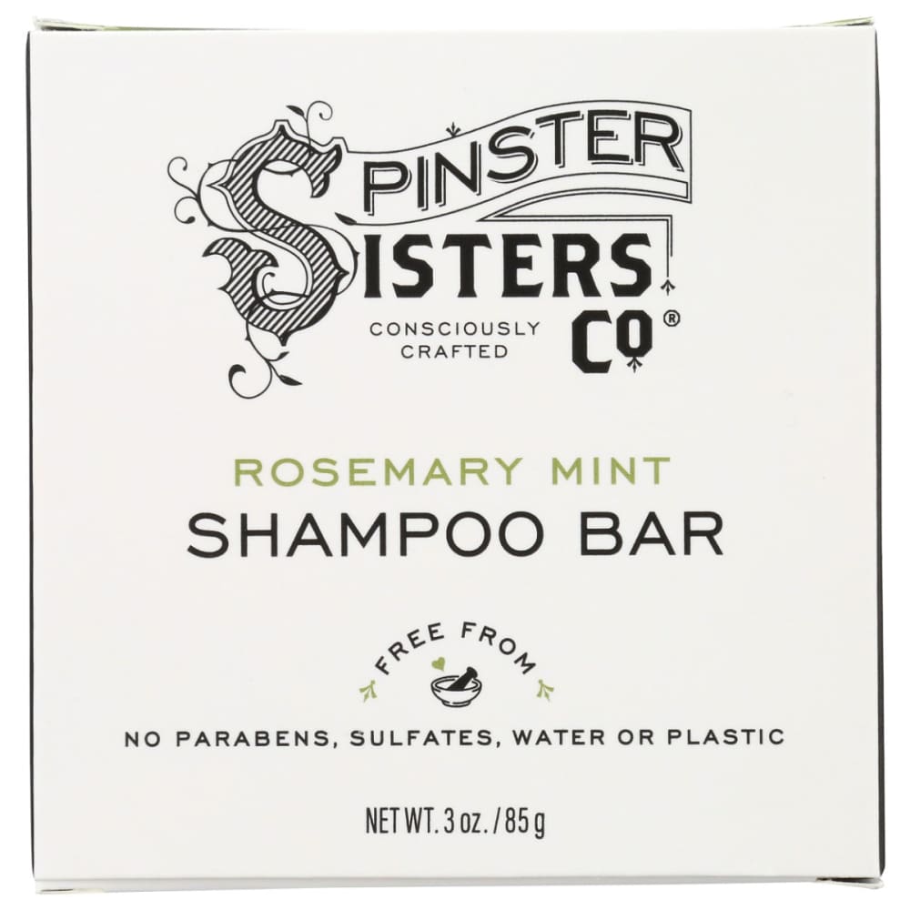SPINSTER SISTERS CO: Rosemary Mint Shampoo Bar 3 oz (Pack of 2) - Beauty & Body Care > Hair Care > Shampoo & Shampoo Combinations - Spinster