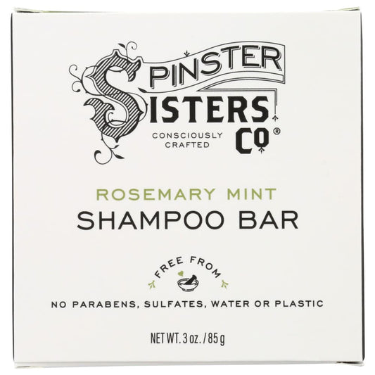 SPINSTER SISTERS CO: Rosemary Mint Shampoo Bar 3 oz (Pack of 2) - Beauty & Body Care > Hair Care > Shampoo & Shampoo Combinations - Spinster