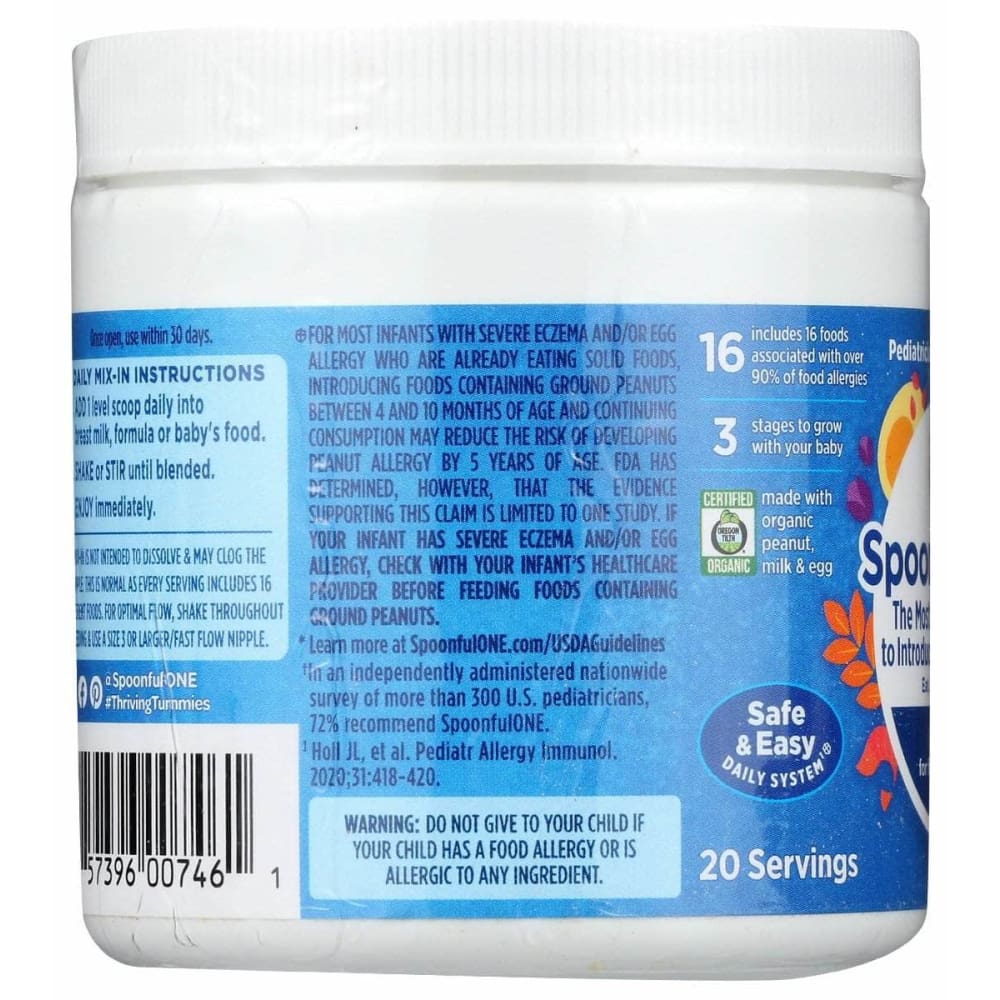 SPOONFUL ONE Spoonful One Mix Daily Allergen 20 Servings, 1.62 Oz