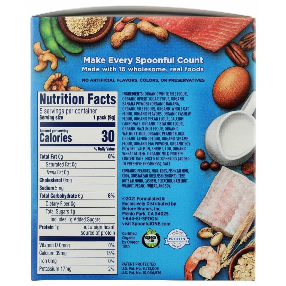 SPOONFUL ONE Spoonful One Puffs Banana Allergen 5Ct, 1.59 Oz