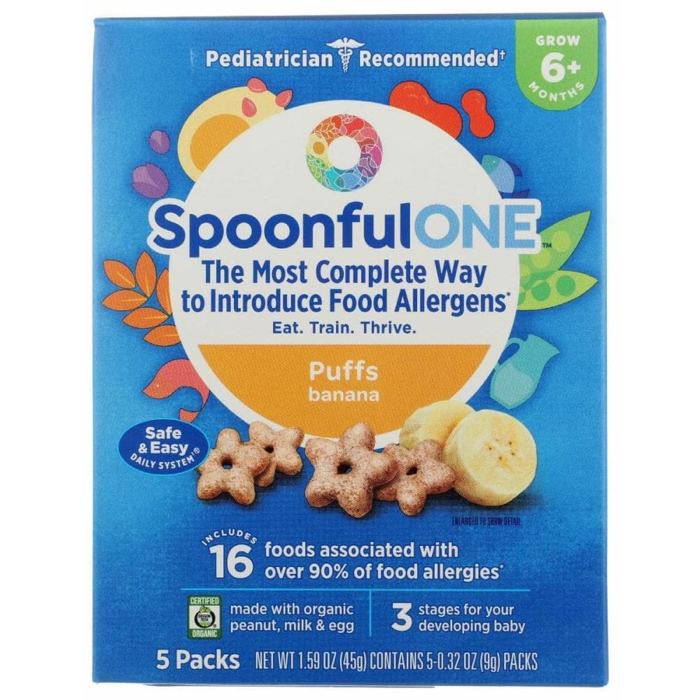 SPOONFUL ONE Spoonful One Puffs Banana Allergen 5Ct, 1.59 Oz