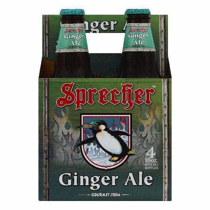 SPRECHER SPRECHER Soda Ginger Ale 4Pk, 64 fo