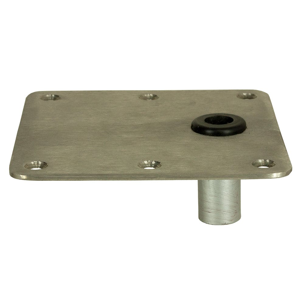 Springfield KingPin™ 7 x 7 Offset - Stainless Steel - Square Base (Standard) - Boat Outfitting | Seating - Springfield Marine