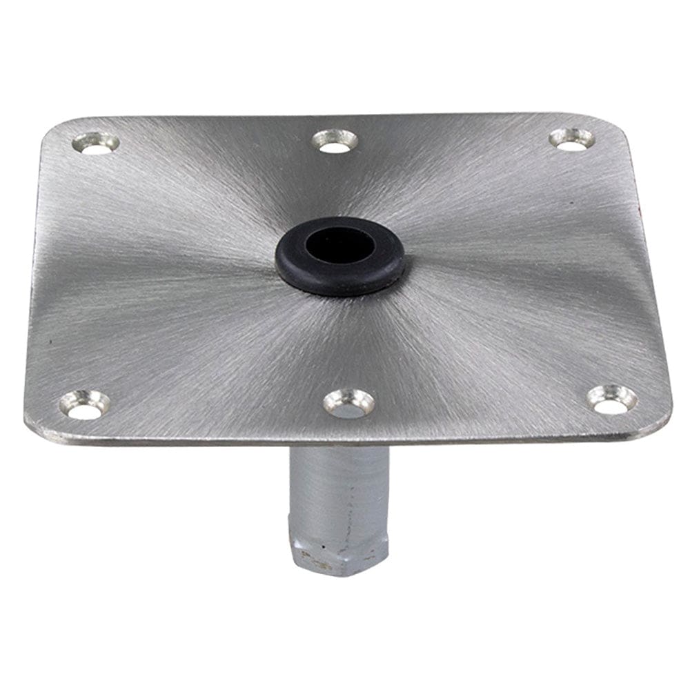 Springfield KingPin™ 7 x 7 Stainless Steel Square Base (Threaded) - Boat Outfitting | Seating - Springfield Marine