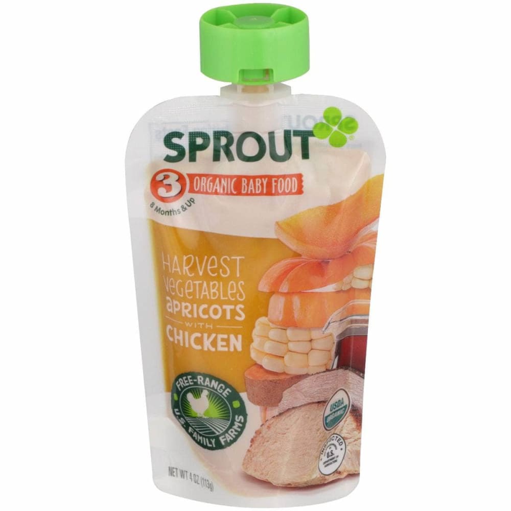 SPROUT SPROUT Harvest Vegetables Apricot with Chicken, 4 oz