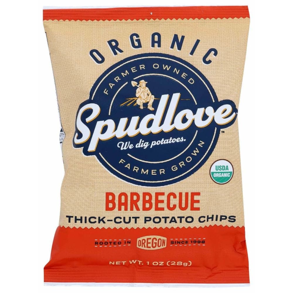 SPUDLOVE Grocery > Snacks > Chips > Potato Chips SPUDLOVE: Chips Thick Cut Bbq, 1 oz