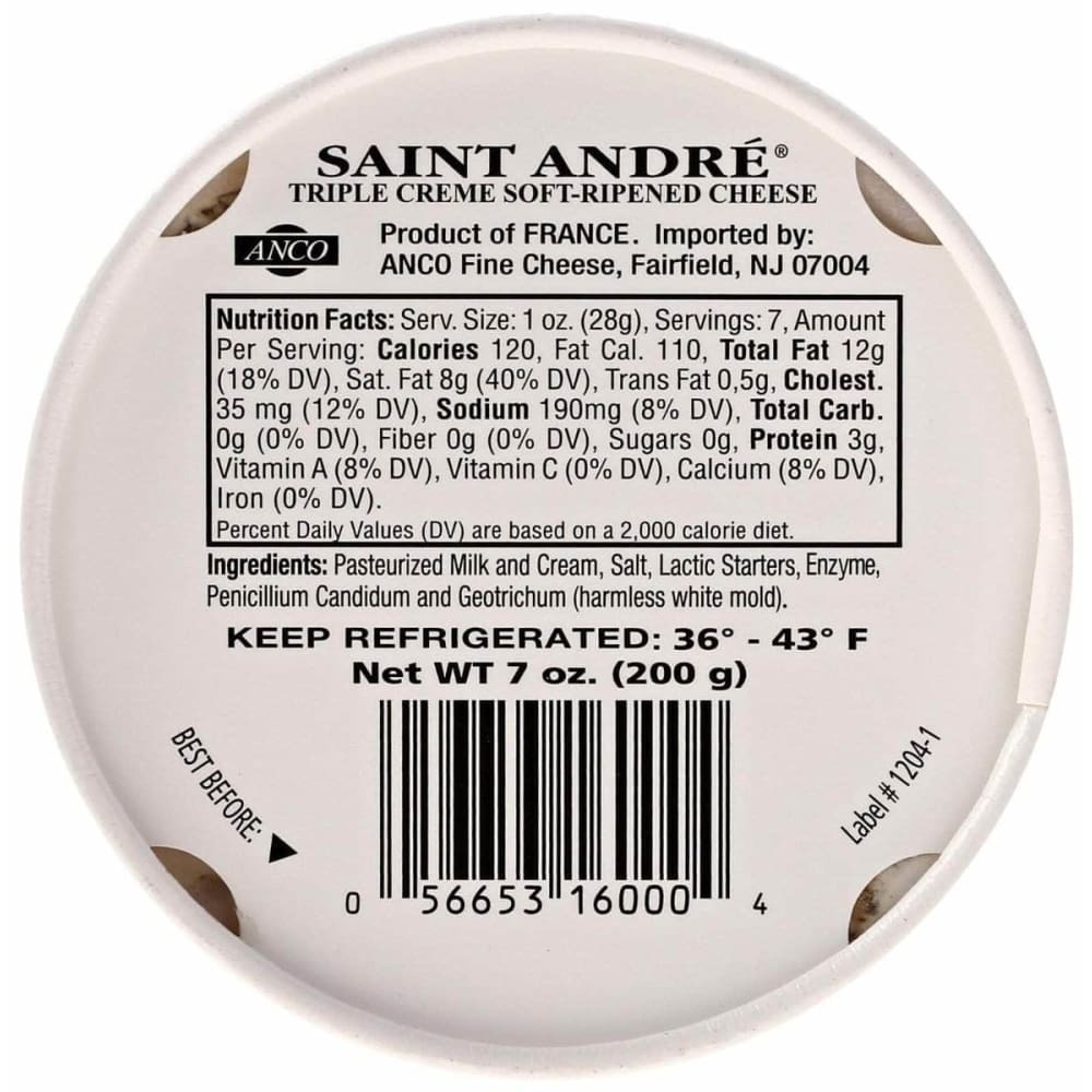 St Andre St Andre Triple Cream Mini Drum Cheese, 7 oz