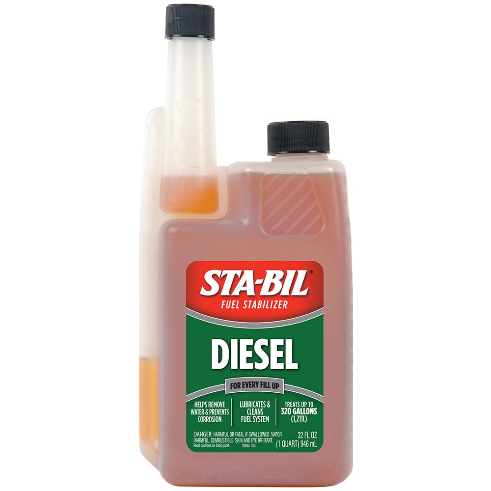 STA-BIL Diesel Formula Fuel Stabilizer & Performance Improver - 32oz - Automotive/RV | Cleaning,Boat Outfitting | Cleaning - STA-BIL