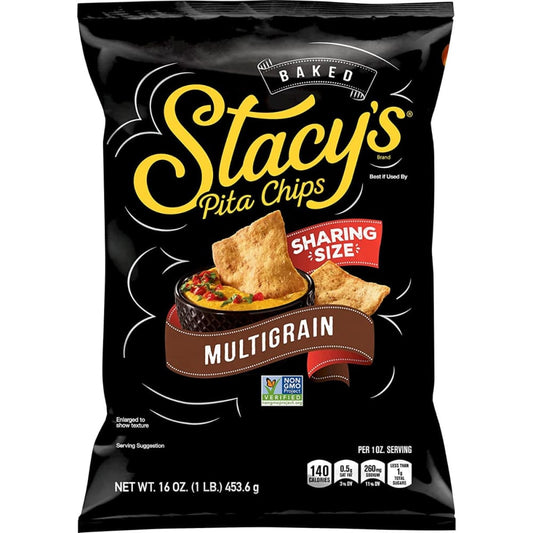 STACYS PITA CHIP: Pita Chips Multigrain 16 oz (Pack of 3) - Grocery > Snacks > Chips > Pita & Bagel Chips - STACYS PITA CHIP