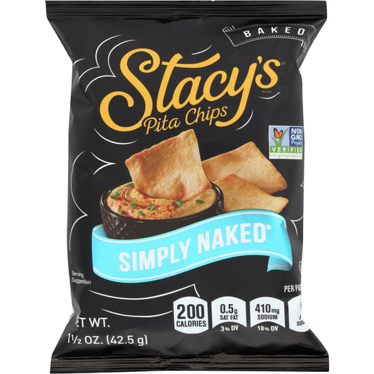 STACYS PITA CHIP: Stacy’s Simply Naked Pita Chips 1.5 oz (Pack of 6) - Pita & Bagel Chips - STACYS BRAND