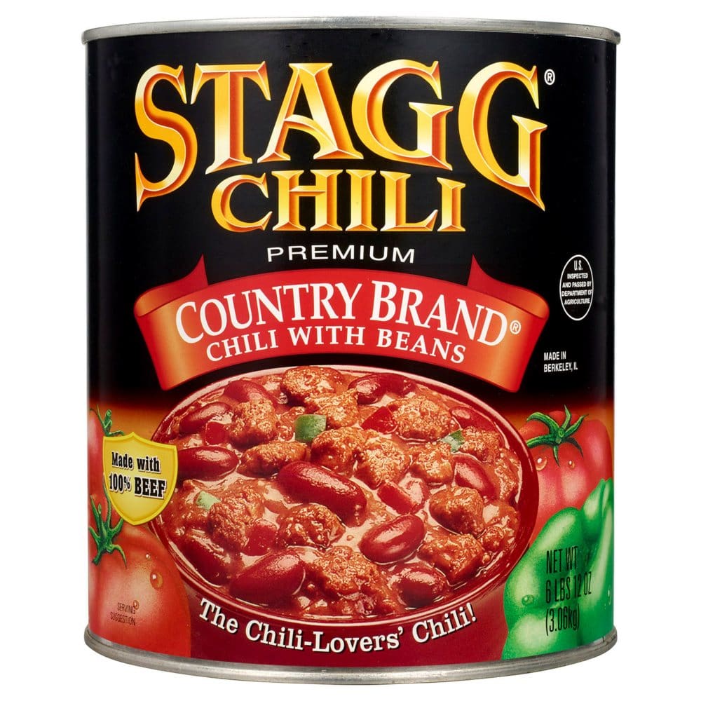 Stagg Country Brand Chili with Beans (108 oz.) - Canned Foods & Goods - Stagg Country