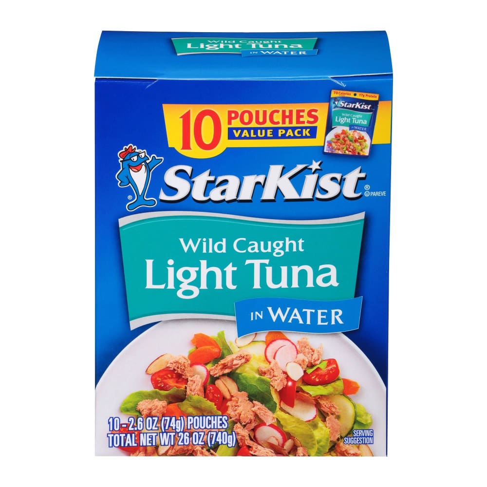 Starkist Chunk Light Tuna in Water Pouches 10 ct./2.6 oz. - Starkist