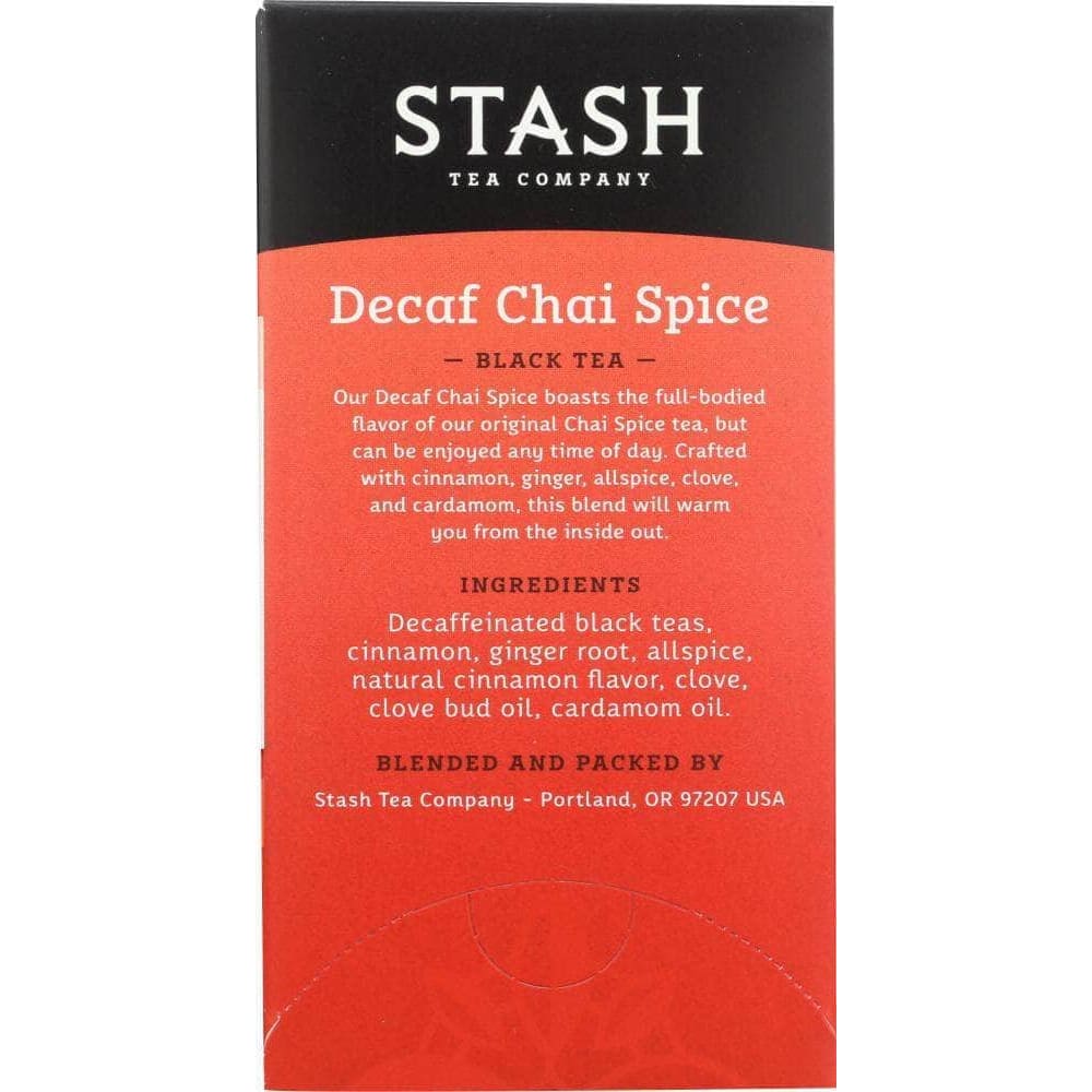 Stash Stash Tea Decaf Tea Chai Spice 18 Tea Bags, 1.1 oz
