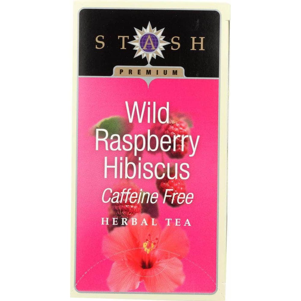 Stash Stash Tea Herbal Tea Wild Raspberry Hibiscus Caffeine Free 20 Tea Bags, 1.3 Oz