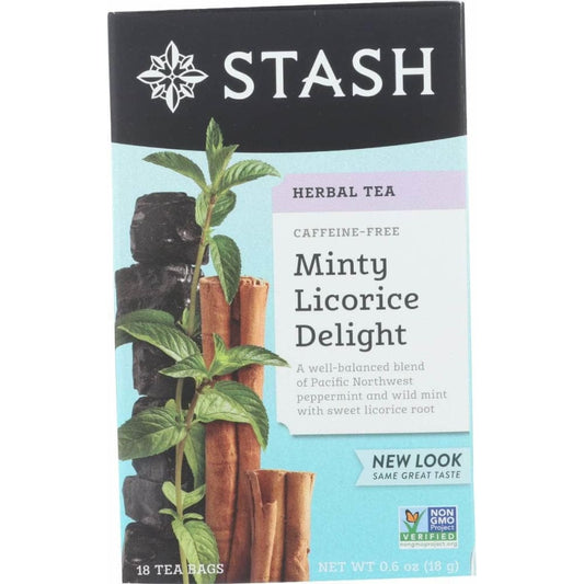 STASH TEA STASH TEA Tea Mnty Licrce Dlght, 18 bg