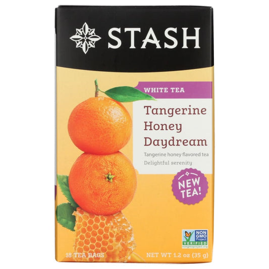STASH TEA: Tangerine Honey Daydream White Tea 18 bg (Pack of 5) - Grocery > Beverages > Coffee Tea & Hot Cocoa - STASH TEA