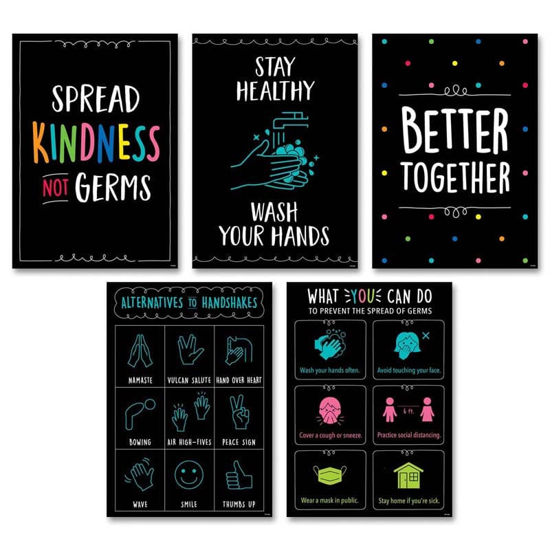 Staying Healthy Inspire 5 Poster Pk (Pack of 2) - Science - Creative Teaching Press