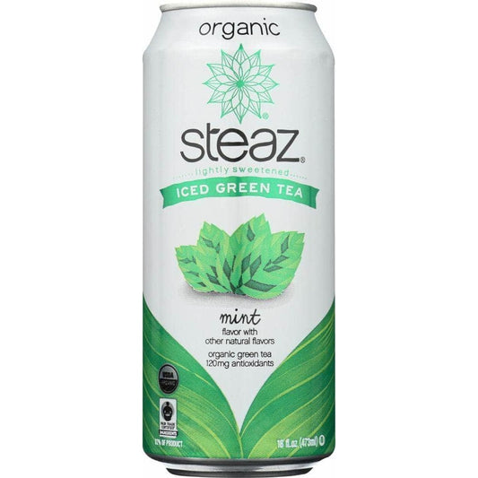Steaz Steaz Organic Iced Green Tea Mint Lightly Sweetened, 16 oz