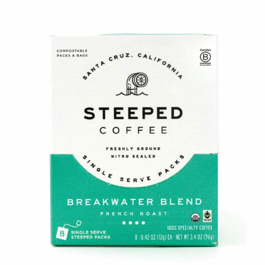STEEPED COFFEE Steeped Coffee Coffee Breakwater Blend, 8 Bg