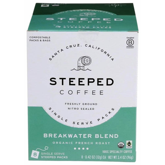 STEEPED COFFEE Steeped Coffee Coffee Breakwater Blend, 8 Ea
