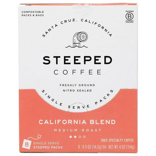 STEEPED COFFEE Steeped Coffee Coffee California Md Roas, 8 Ea