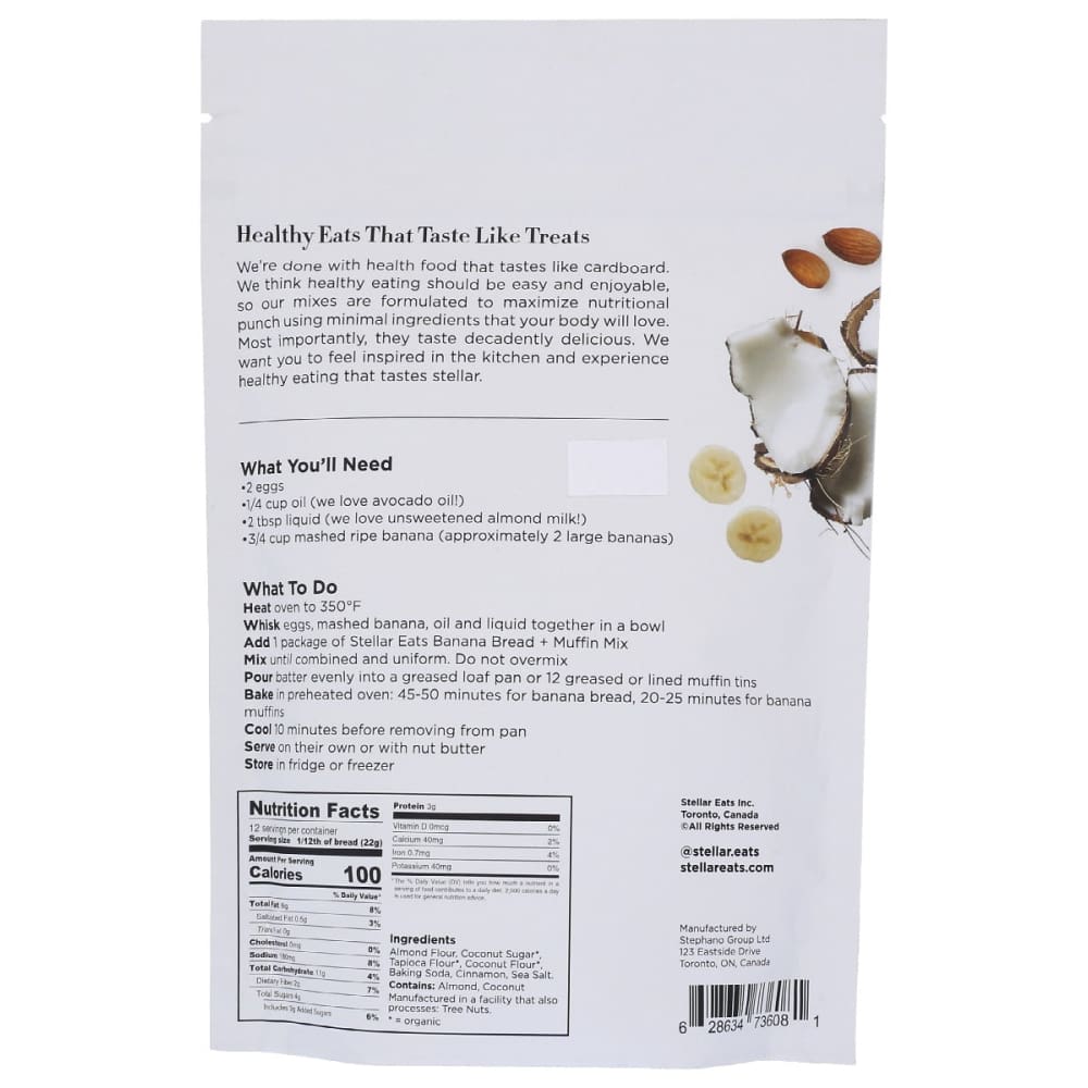 STELLAR EATS: Banana Bread Muffin Baking Mix 265 gm - Grocery > Cooking & Baking > Baking Ingredients - STELLAR EATS