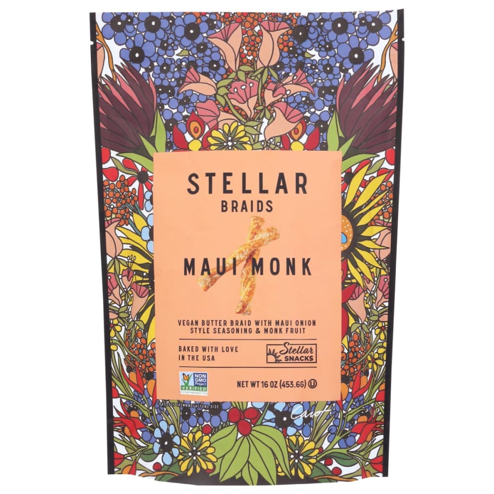 STELLAR SNACKS: Maui Monk Stellar Pretzel Braids 16 oz (Pack of 4) - Grocery > Snacks > Pretzels - STELLAR SNACKS