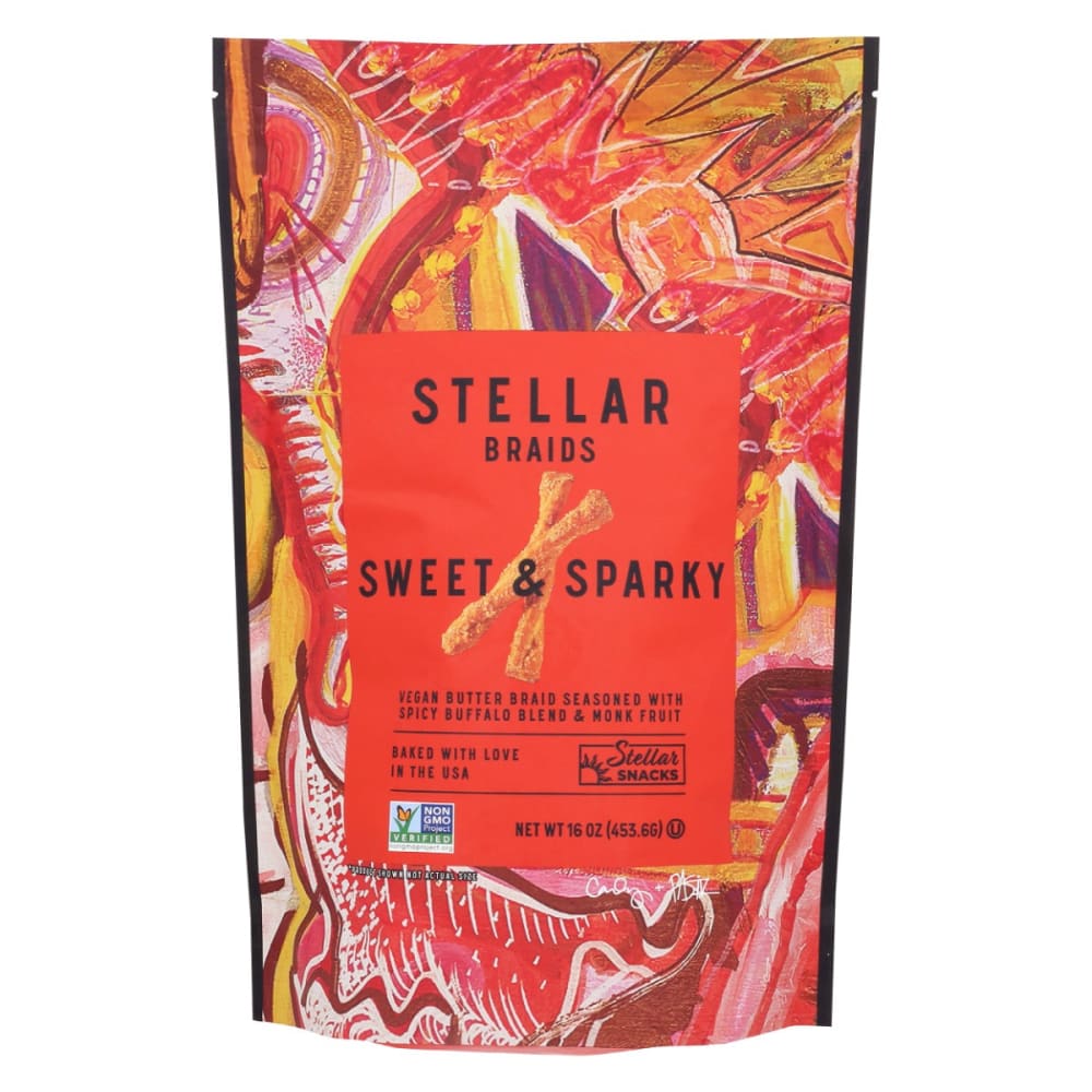 STELLAR SNACKS: Sweet and Sparky Stellar Pretzel Braids 16 oz (Pack of 4) - Grocery > Snacks > Pretzels - STELLAR SNACKS