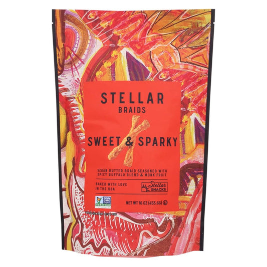 STELLAR SNACKS: Sweet and Sparky Stellar Pretzel Braids 16 oz (Pack of 4) - Grocery > Snacks > Pretzels - STELLAR SNACKS
