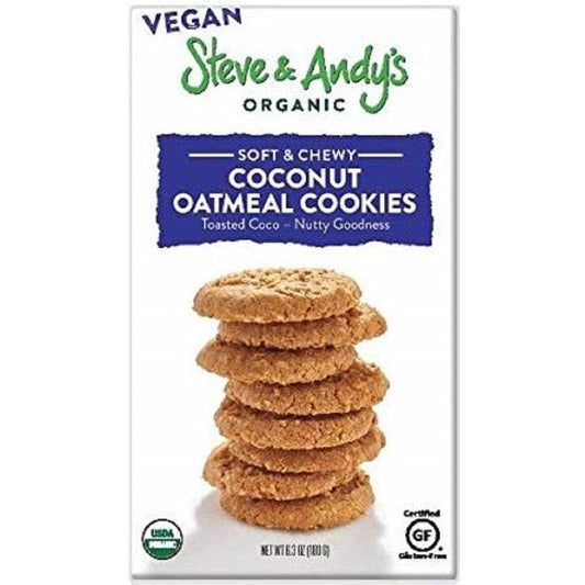 STEVE & ANDYS ORGANICS Steve & Andy'S Organics Coconut Oatmeal Cookies, 6.3 Oz