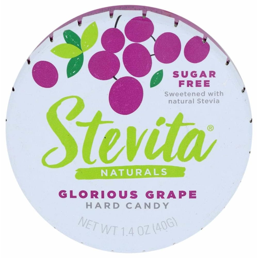 STEVITA Grocery > Chocolate, Desserts and Sweets > Candy STEVITA: Glorious Grape Hard Candy Sugar Free, 1.4 oz
