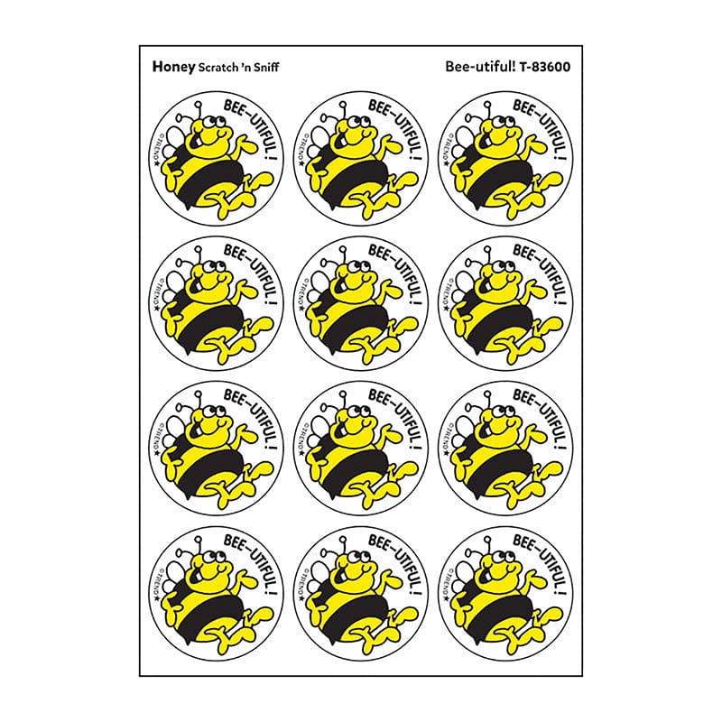 Stickers 24Ct Beeutiful Honey Scent (Pack of 12) - Stickers - Trend Enterprises Inc.