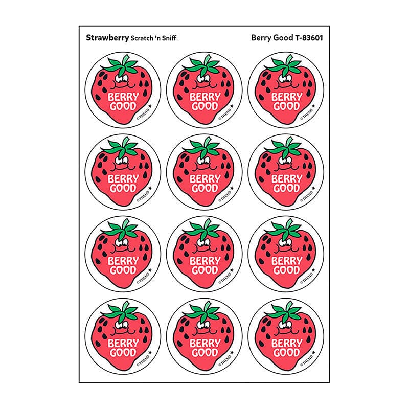 Stickers 24Ct Berry Good Strawberry (Pack of 12) - Stickers - Trend Enterprises Inc.