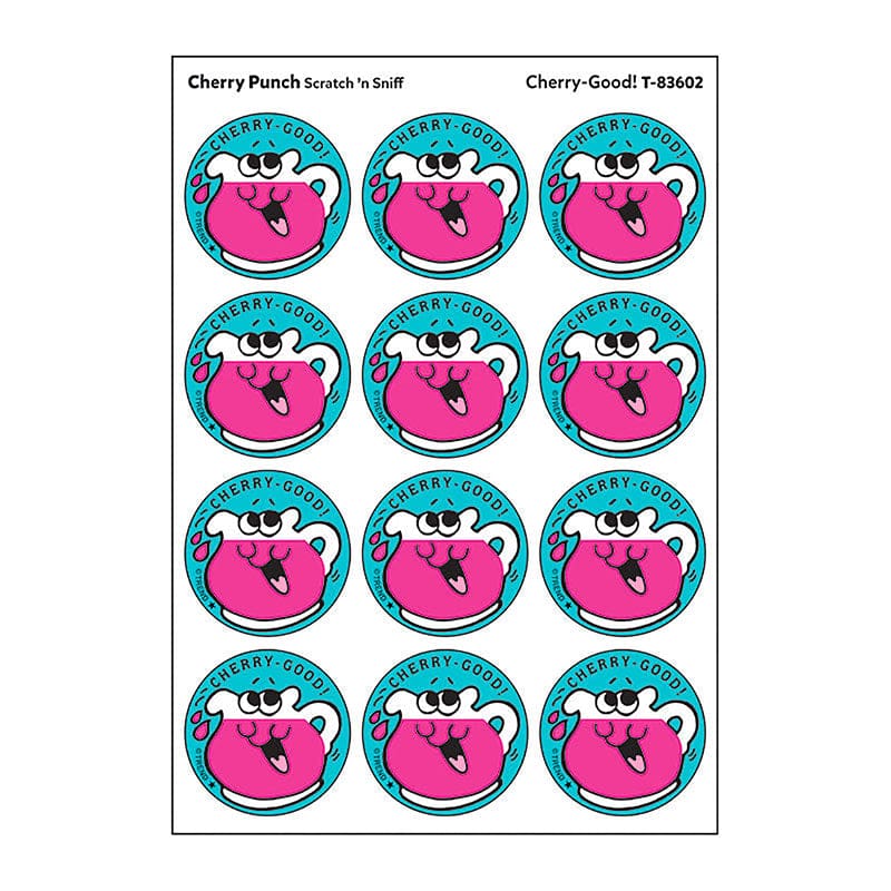 Stickers 24Ct Cherry Good Cherry Punch Scent (Pack of 12) - Stickers - Trend Enterprises Inc.