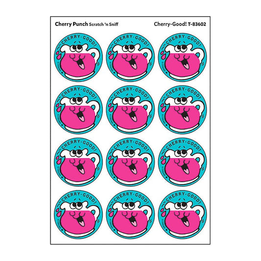 Stickers 24Ct Cherry Good Cherry Punch Scent (Pack of 12) - Stickers - Trend Enterprises Inc.
