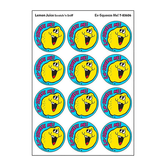 Stickers 24Ct Ex Squeeze Me Lemon Juice Scent (Pack of 12) - Stickers - Trend Enterprises Inc.
