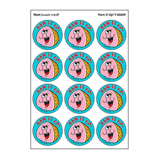 Stickers 24Ct Ham It Up Ham Scent (Pack of 12) - Stickers - Trend Enterprises Inc.