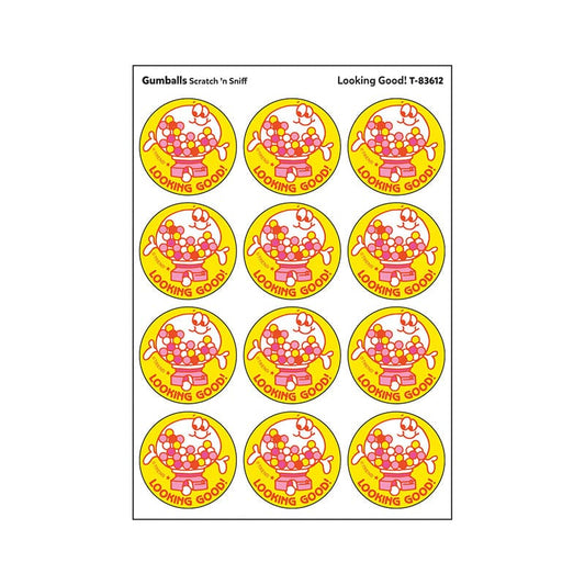 Stickers 24Ct Looking Good Gumballs Scent (Pack of 12) - Stickers - Trend Enterprises Inc.