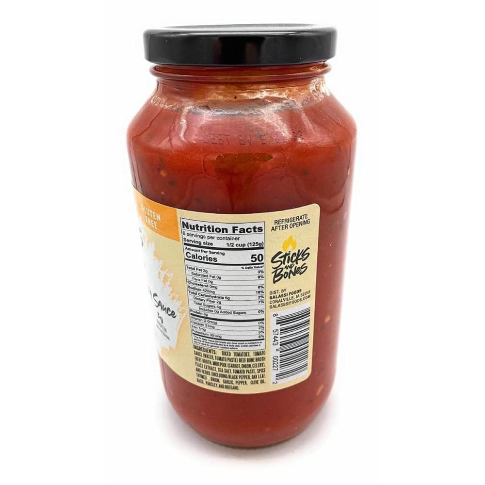 STICKS AND BONES Sticks And Bones Sauce Marinara Bone Broth, 24 Fo