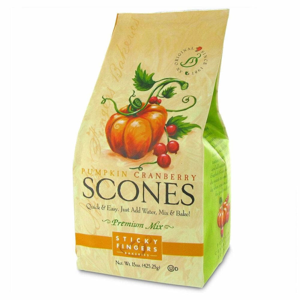 STICKY FINGERS BAKERIES Grocery > Cooking & Baking > Baking Ingredients STICKY FINGERS BAKERIES: Pumpkin Cranberry Scones, 15 oz