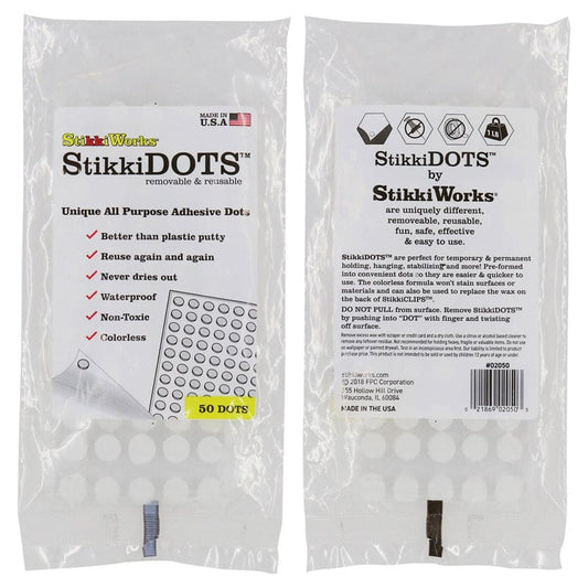 Stikki Wax Dots 50 Per Bag (Pack of 12) - Wax - Fpc Corporation