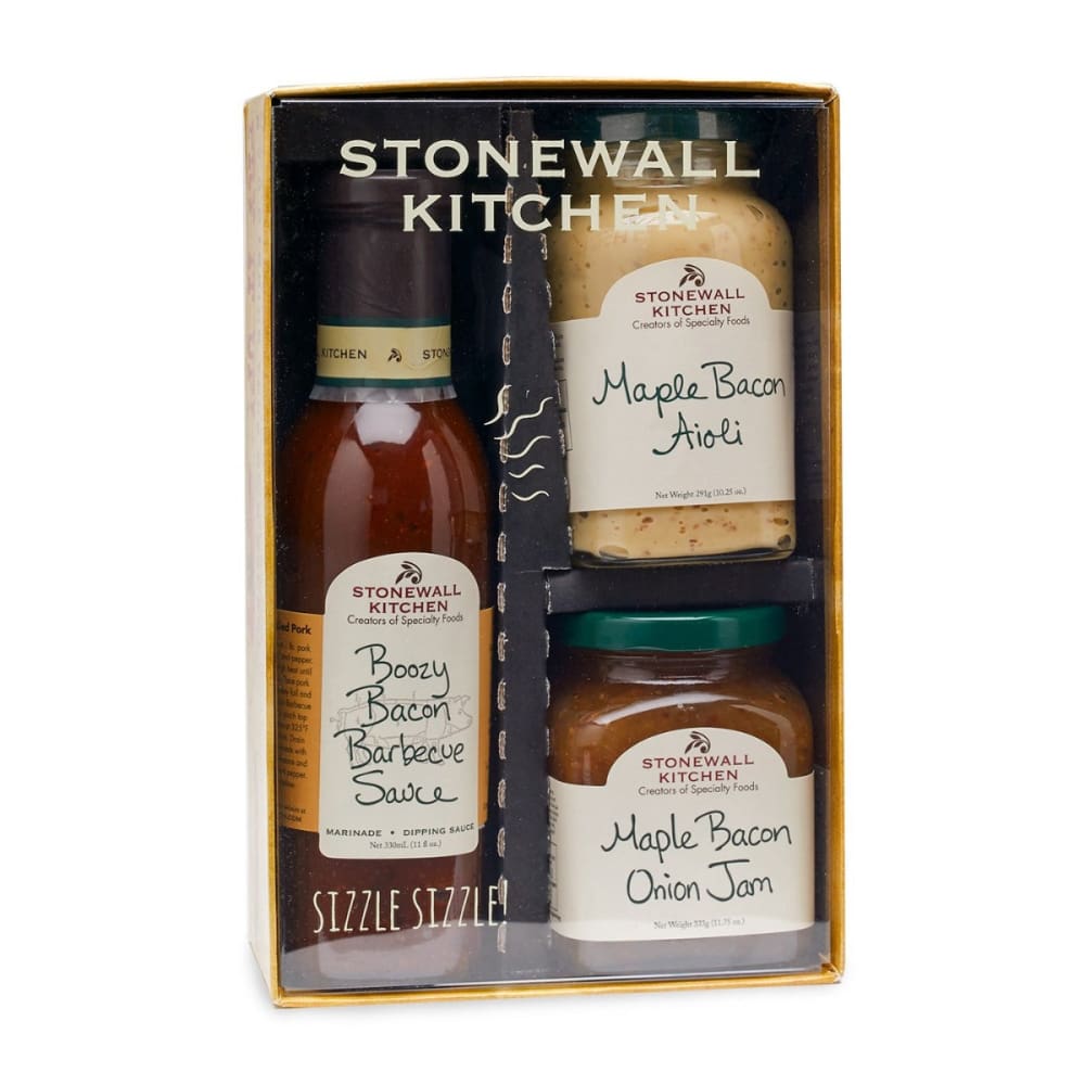 STONEWALL KITCHEN: Bacon 3Pc Gift Set 1 CT - Grocery > Pantry > Condiments - STONEWALL KITCHEN
