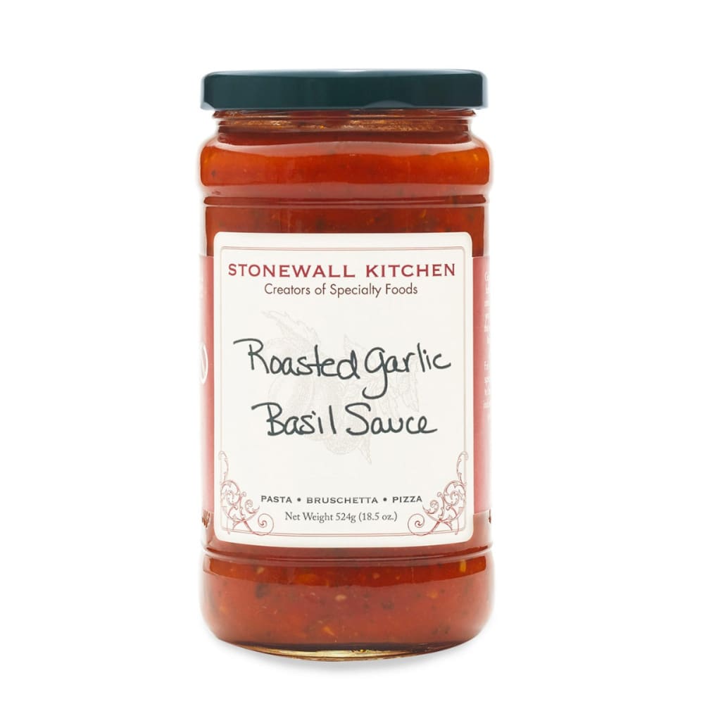 STONEWALL KITCHEN: Roasted Garlic Basil Pasta Sauce 18.5 oz (Pack of 3) - STONEWALL KITCHEN
