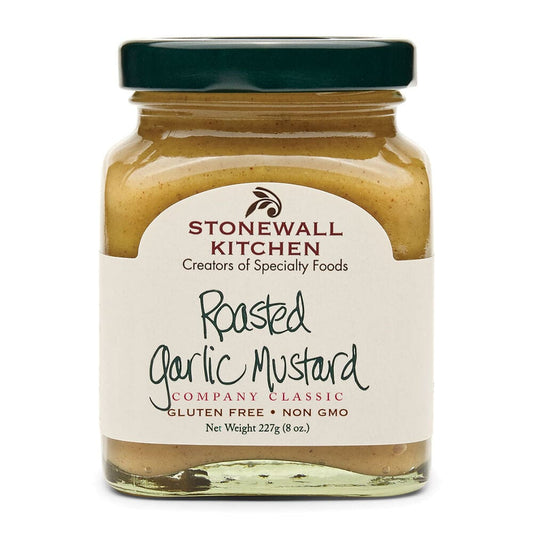 STONEWALL KITCHEN: Roasted Garlic Mustard 8 oz (Pack of 4) - Grocery > Pantry > Condiments - STONEWALL KITCHEN
