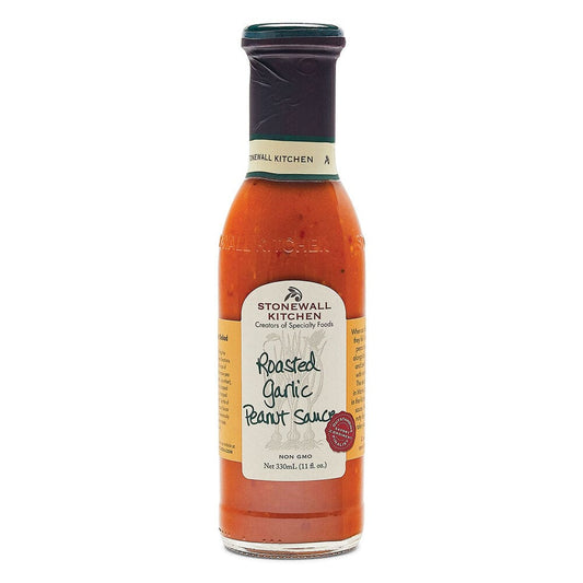 STONEWALL KITCHEN: Roasted Garlic Peanut Sauce 11 oz (Pack of 3) - Grocery > Meal Ingredients > Sauces - STONEWALL KITCHEN