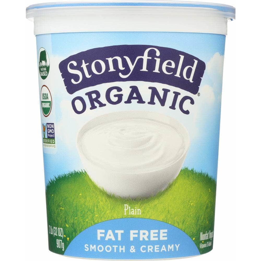 Stonyfield Organic Stonyfield Organic Fat Free Plain Yogurt, 32 oz